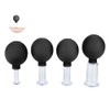 Facial Cupping Set, 4 Stück Gesichts-Massage, Skincare Tool, Schröpfgläser, Kunststoff-Physiotherapie-Schröpfen