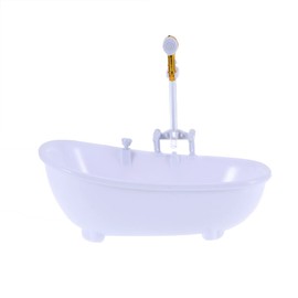 Totority Doll Bathing Tub, Electric Water Spraying Bathtub Swimming Pool with Sprayer for Doll Doll Bathtub with Light and Sound