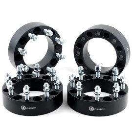 VLAOSCHI Black Forged 8x170 Wheel Spacers 2 Inch with 14x2 Studs Compatible with Ford 8 Lug for 1999-2002 Excursion | 1999-2016 F250 F350 & Super Duty (Only Truck with M14x2.0 Bolts) - Pack of 4