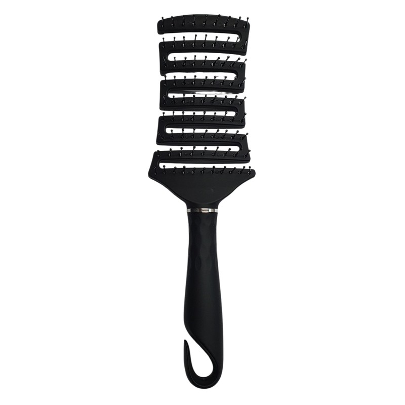 Mibella Modern Flexible Hairbrush for All Hair Types with Rubberised