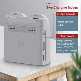 Parallel Charger with Storage Charge for DJI Neo Battery,PD Rapid Two-Way Charge Hub,Charging Two Batteries Drone Accessories
