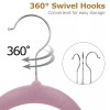 SEGAWE 100 Pack Velvet Hangers Flocked Non-Slip Clothes Hangers w/360°