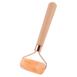 Baluue Natural Salt Massage Roller Portable Face Neck for Skin Care Relaxation and Puffiness Relief for