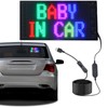 Rupse 10.6"x4.7" Flexible LED Sign for Car, IP66 Waterproof Programmable