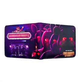 TANSHOW FNAF Five Nights Wallet Can Accommodate Credit Cards Cash Burable Clutch Anime Wallet for Women Men, 15, XL, Retro