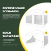 MordenApe Mesh Sidewall for 10x10 Pop Up Canopy - Straight