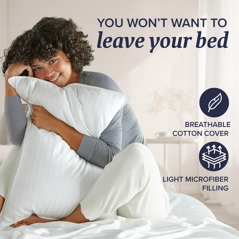 Beckham Hotel Collection Bed Pillows King Size Set of 2