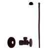 Westbrass Corrugated Supply Kit with Round Handle, 5/8" OD x
