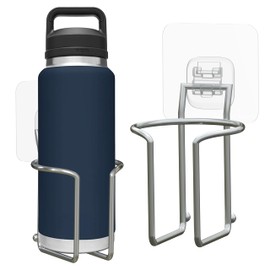 Skywin Wall Mounted Cup Holder - Large Boat Cup Holder for Yacht, Truck, Car and RV Installs on Walls and Railings - Wall RV Cup Holder fits Drink Cans, Bottles and Cups (Adhesive Mount)