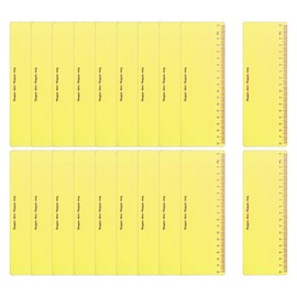 PATIKIL Guided Reading Strips, Pack of 20 Marking Strips Highlight Coloured Overlay Bookmarks Reading Tracking Ruler Teacher Teaching Aid for Teaching, Yellow