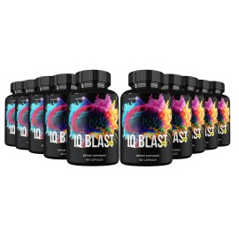 IQ Blast Pro Capsules, IQBlast Pro All Natural Brain & Cognitive pills (10 Pack)