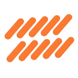 Mikinona Orange Disposable Wooden Nail Files 100pcs Pack Double-Sided Grit for Professional Manicure and Pedicure for Salon and Home Use