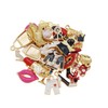 Julie Wang 100Pcs Enamel Charms Fashion Women Lipstick Purse High