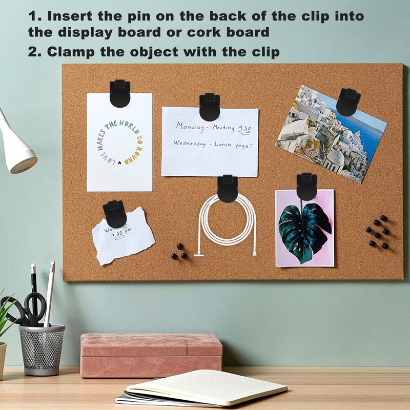 Tinoaly 15pcs Cubicle Clips, Plastic Cubicle Clips for Fabric Walls
