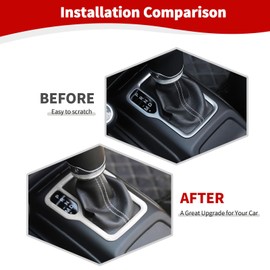 RT-TCZ for Wrangler JL White Gear Shift Trim Cover Frame for Jeep Wrangler JL JLU Gladiator JT 2018-2024 White Interior Accessories