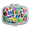 Colorful Fun Summer Beach Pattern Rectangle Pill Case Trinket Gift