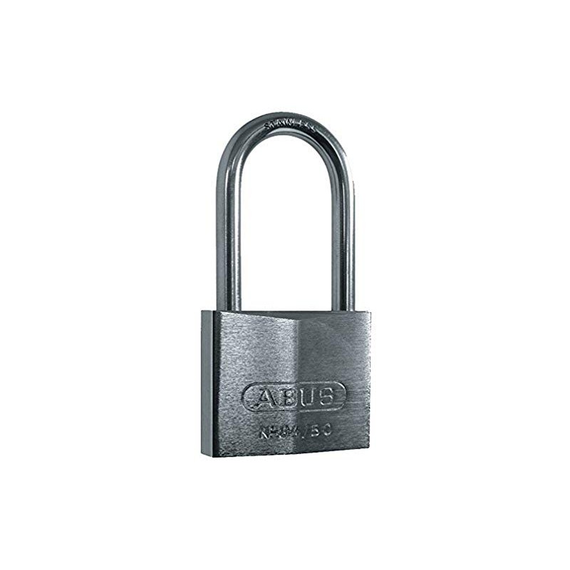 ABUS 23432 50mm Stainless Steel Long Shackle Chrome Plated Brass