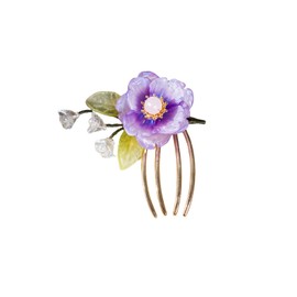 EZ PEACH U-shaped hair pin resin Kanzashi parts, U-pin hair ornament, flower, glossy, glossy, shiny accessory, female dress, dumpling, kimono, clothing, clothing, wedding, lightweight, hair accessory