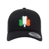 Go All Out Adjustable Black Structured Trucker Irish Flag Shamrock