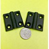 Mesan LOT OF 2 Flat Hinge Plastic Black Flush Cabinet