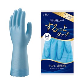 (Showa Glove) Nice Hand Surutoto Touch M Size Sapphire Blue 1 bag