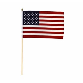 USA Grave Marker 12x18" Stick Flag - Grave Marker 30" Stick Flag