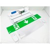 EVOGES IP65 3W Emergency LED Exit Sign Bulkhead, Self Test