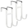 Mars-Rock Double Over Door Steel Hooks 2 Pack Fit 1-3/8"