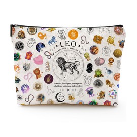 XYZONE Cosmetic Bag, Zodiac Themed Travel Makeup Bags, Birthday Gifts for Women & Astrology Lovers, As shown in the picture