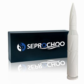 Car Truck Bullet Antenna 50 Cal Bullet Antenna Truck Accessories Universal Replacement for GMC Sierra 1500 Chevy Dodge Ram Silverado 1500 2500 3500 Ford F150 F250 F350 Spiral Pattern (White, 5.5inch)