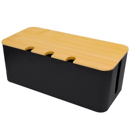 Fahibin Cable Tidy Box, Cable Management Box, Cord Wire Organiser Box for Hiding Power Strips and Electrical Cords 32 * 13.6 * 12.7cm