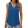 Sherosa Womens Sleeveless Tank Top 2025 Summer Trendy Deep V