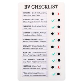 PATIKIL Checklist Board, Plastic Chore Chart to Do List Daily Routine Task Schedule Detachable Memo Planner for Home Travel RV, White