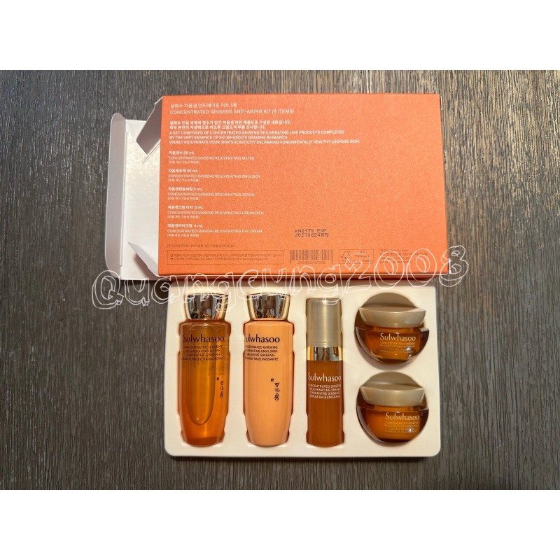 Sulwhasoo Concentrated Ginseng Anti Aging Kit (5 Items) Anti Wrinkle