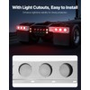 VEVOR Stainless Steel Mud Flap Hangers with Light Cutouts, 2-1/2"