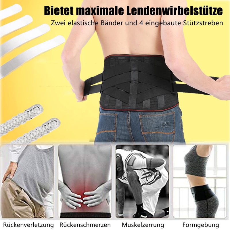 Back Brace, Lumbar Support, Back Strap for Men and Women,