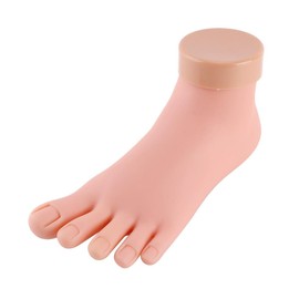 Xx Shop Practice Fake Foot Model Flexible Movable Soft Silicone Prosthetic Manicure Tool for Nail Art Train