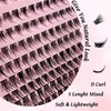 GGOKOK Lash Clusters Wispy DIY Lash Extension 8-16mm Eyelash Clusters