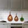 Teardrop Fruit Vegetable Baskets for kitchen, Boho Handwoven Wall Jute
