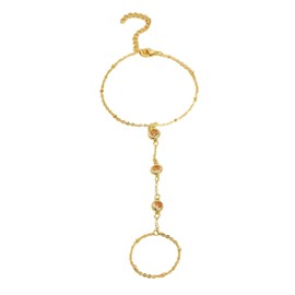 TELAIN Gold Hand Bracelet for Women, Elegant Bangle for Ladies, Tarnish-Resistant and Durable, Versatile Jewellery for Every Occasion Birthdays and Anniversaries