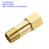 M METERXITY Extension Connector Pipe Fitting Brass Hex Coupling Conversion