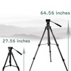 SVBONY SA402 Tripod, Fluid Head Aluminum Travel Tripod with 1/4