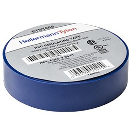 HELLERMANNTYTON ETST666 Tape, Blue, Electrical Insulation, PVC (Polyvinyl Chloride), 19.05 mm, 0.75 ", 20.12 m, 66 ft