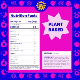 Better Sour Candy Gummy Stars Pomegranate Apricot 1.8 oz (Pack of 10)