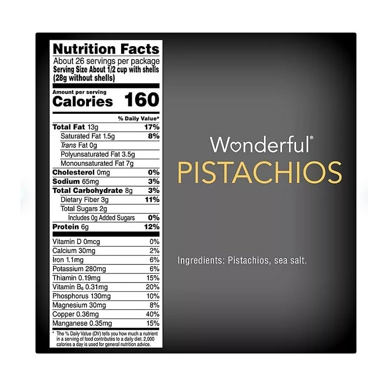 Wonderful Lightly Salted Pistachios, 48 oz.