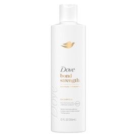 Dove- Champú Bond Strength para cabello dañado químicamente con tecnología Bio-Protein Care y complejo de péptidos