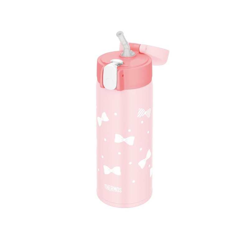 Thermos FJV-400F P Vacuum Insulated Straw Bottle, 14.1 fl oz
