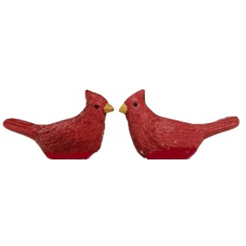 Blossom Bucket Set of 2 Mini Red Birds-Cardinals