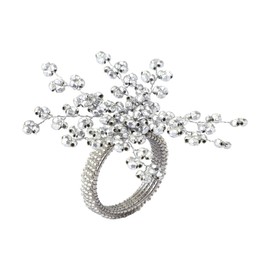 ITOS365 Napkin Rings Set of 12 for Dining Table Decoration Parties Everyday Metal Napkin Holder Silver (Pack of 12)