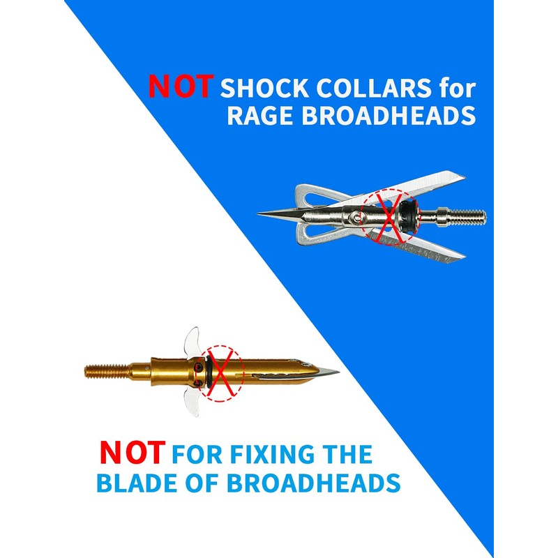 longbowmaker O-Rings Broadhead Archery Arrowhead O Rings Replacement Rubber Bands